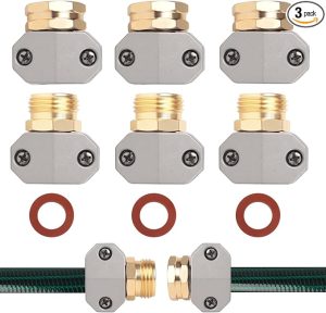 Hose Repair Kit,（3 Sets）Garden Hose Repair Kit