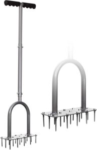 Walensee Manual Lawn Aerator Spike Metal